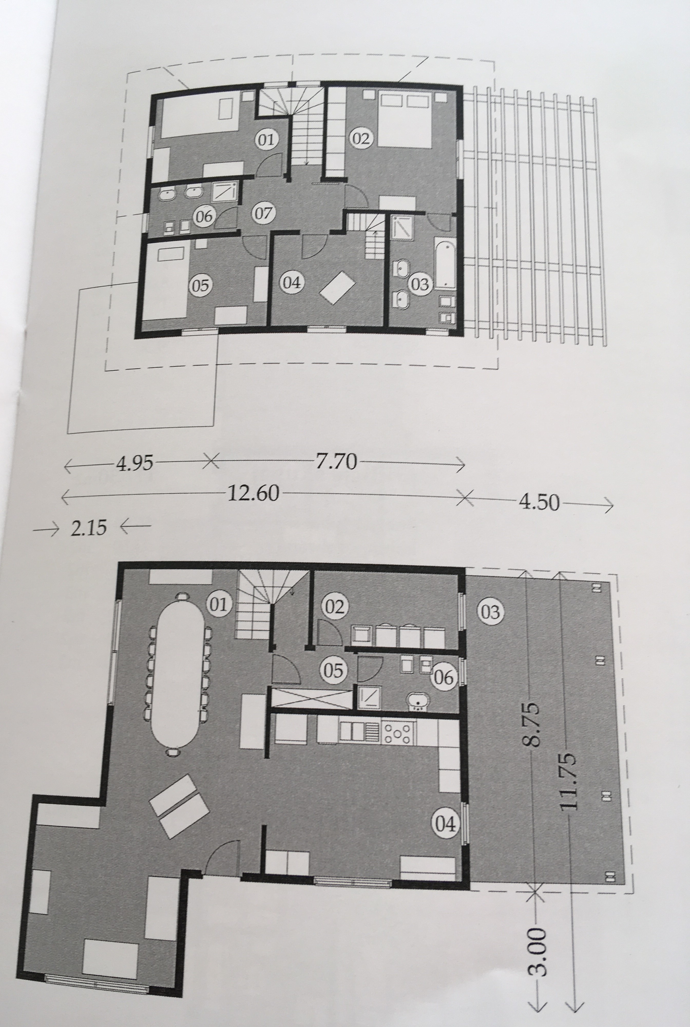 Planimetria della costruzione Casa in Legno modello casa Lodi  di RIKO-HISE srl - Arch. Daniele Bonzi