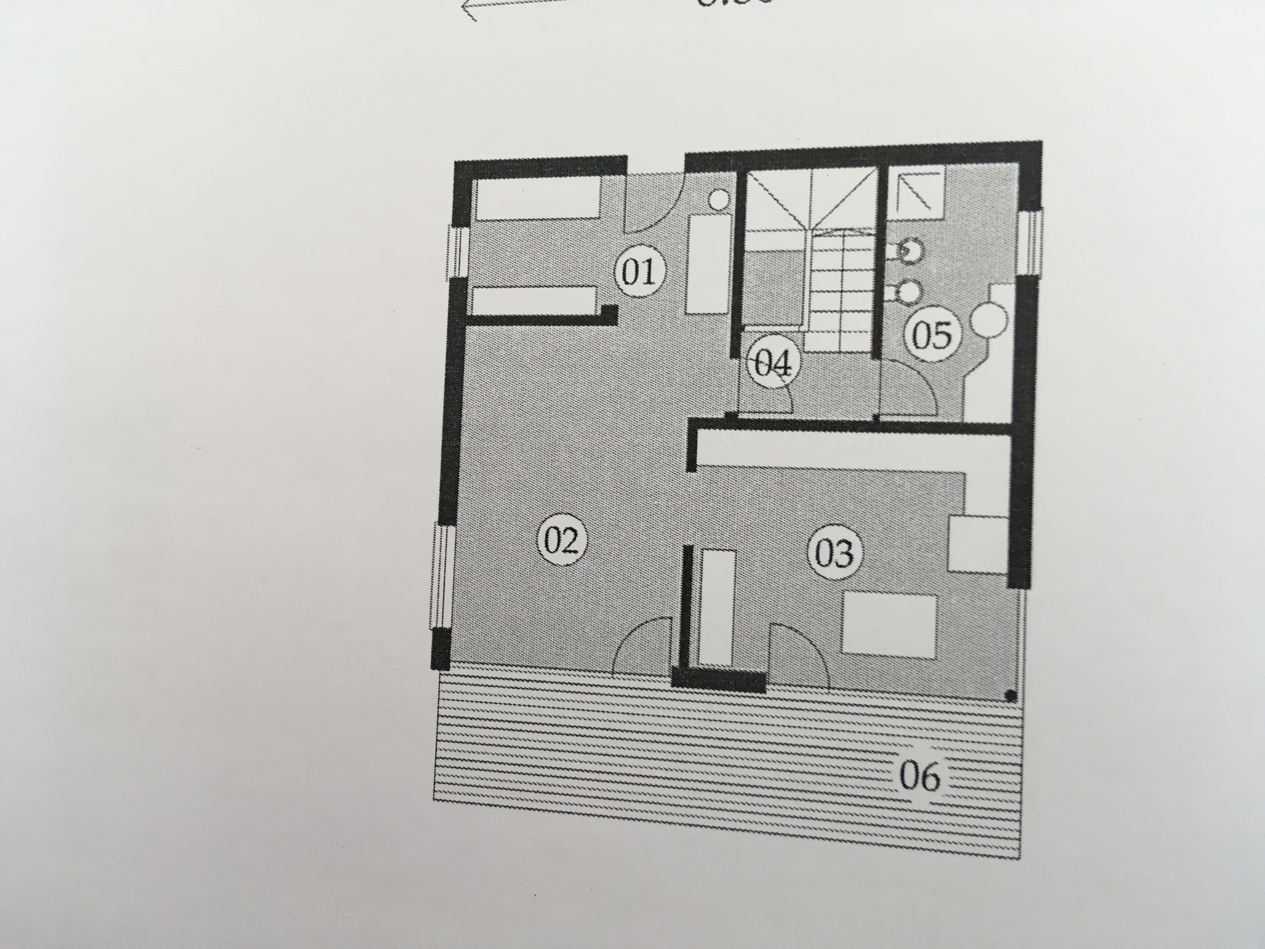 Planimetria della costruzione Casa in Legno modello Casa con facciate in Pietra  a due piani  di RIKO-HISE srl - Arch. Daniele Bonzi