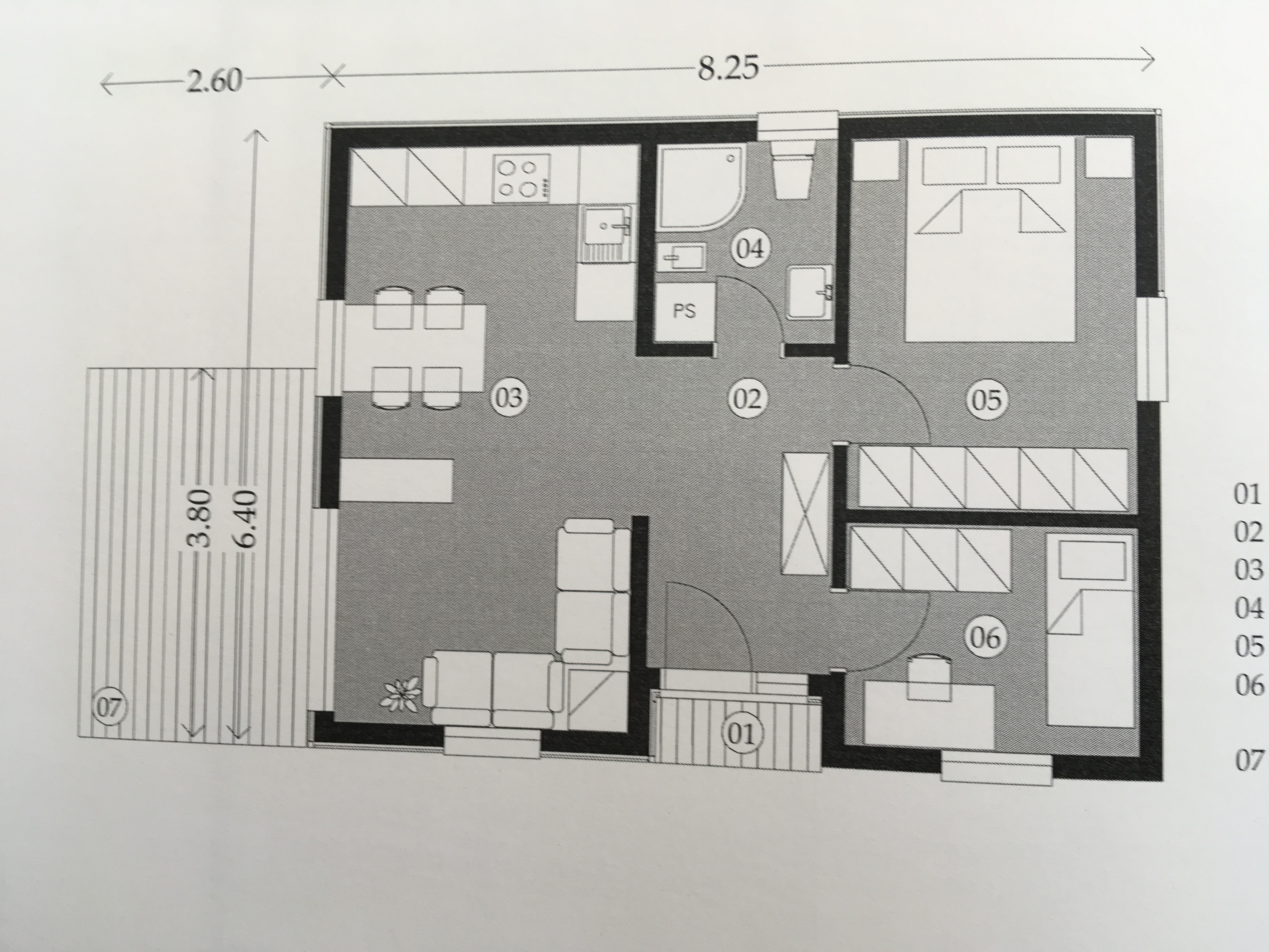 Planimetria della costruzione Casa in Legno modello casa alpina su due piani 1 di RIKO-HISE srl - Arch. Daniele Bonzi