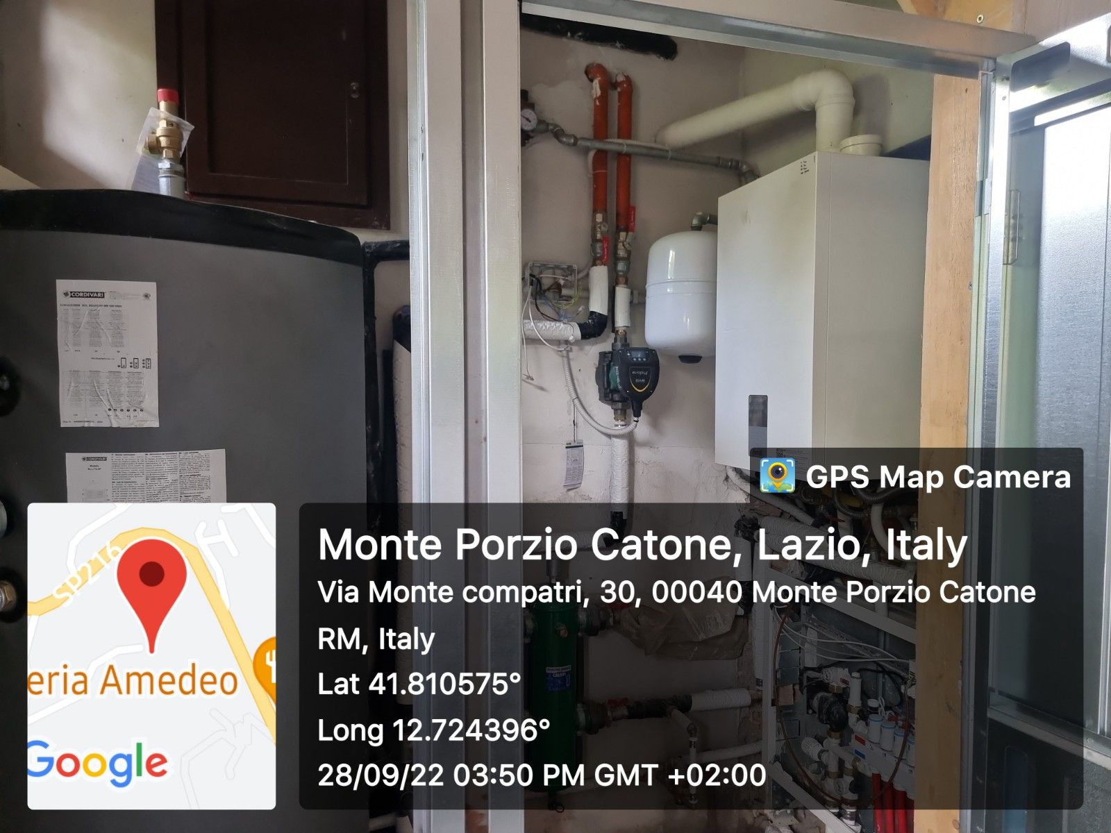 Impianto Misto (Radiante a Pavimento + Alta Temperatura) - Monte Porzio Catone RM realizzato da STUDIO TECNICO ING. D'ALESSIO,  a Grottaferrata