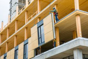 Costruzione Grattacielo in bioedilizia Brock Commons a Vancouver